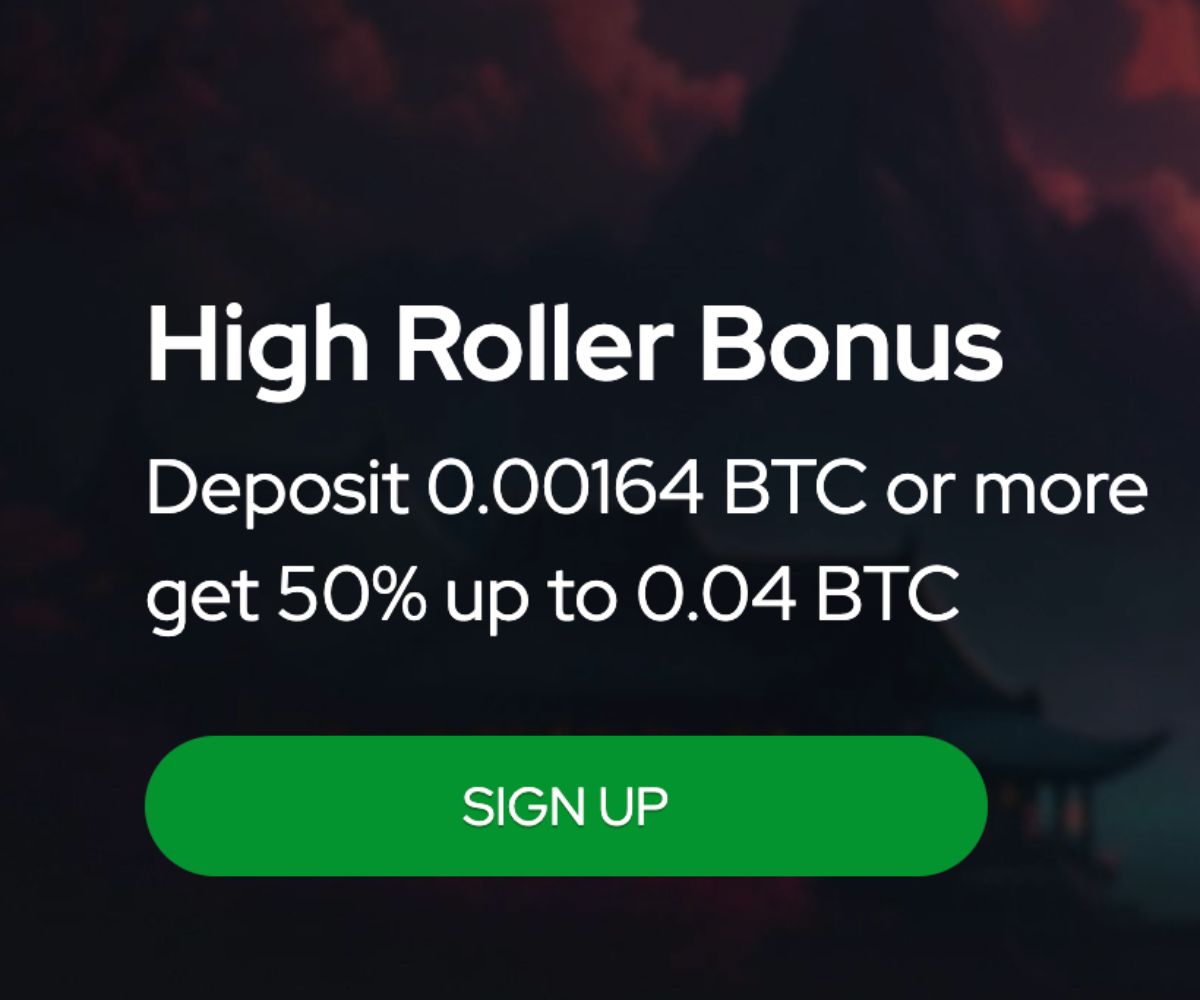 High Roller Bono del casino de Katsubet de hasta 50%.