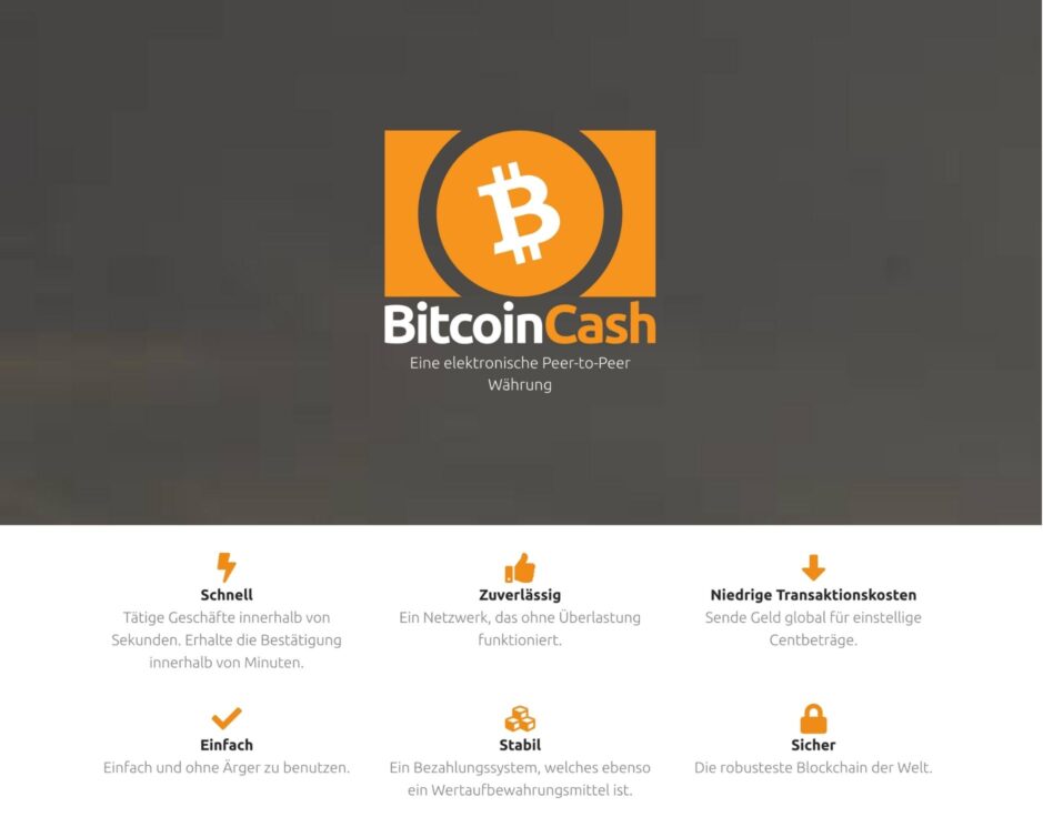 Bitcoin Cash cryptocurrency