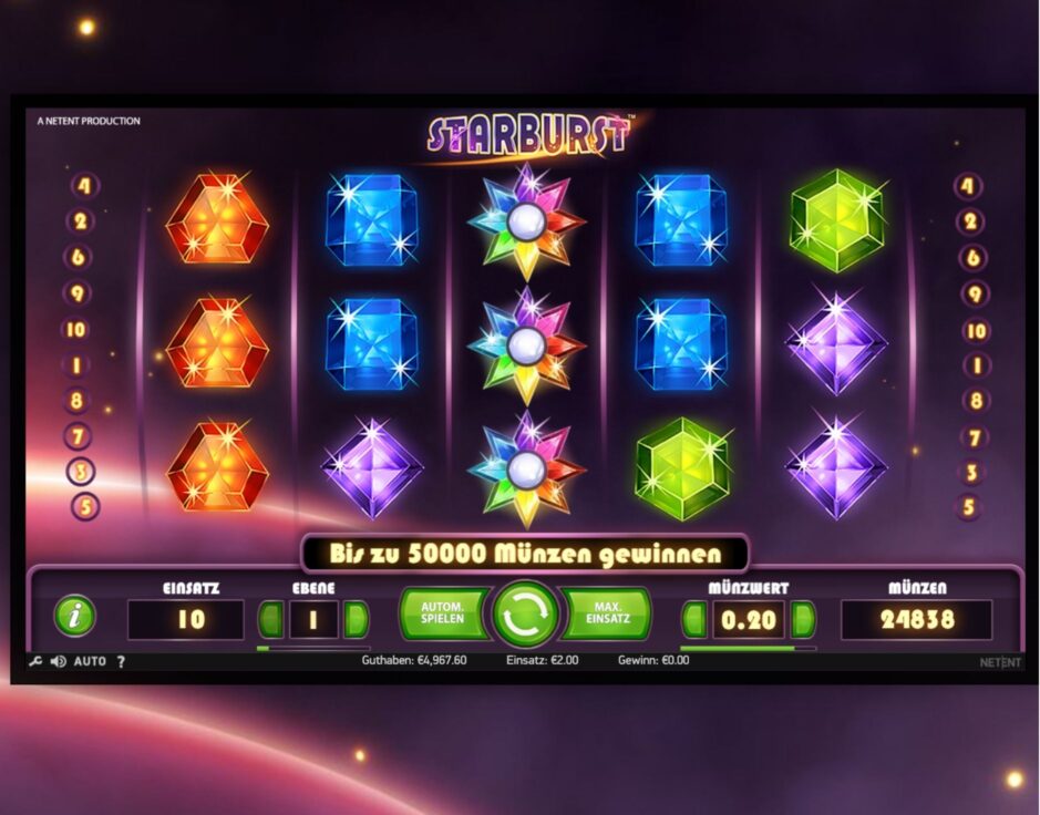 Starburst NetEnt Automatenspiel