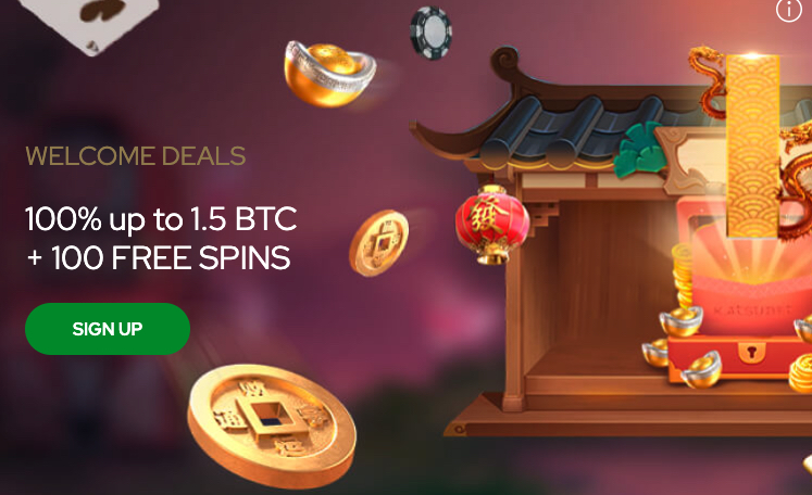 first deposit at katsubet brings 100% bonus up to 1 BTC + 100 Free Spins
