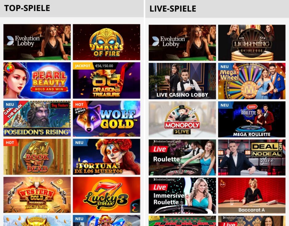 Playamo Casino Mobile Ansicht
