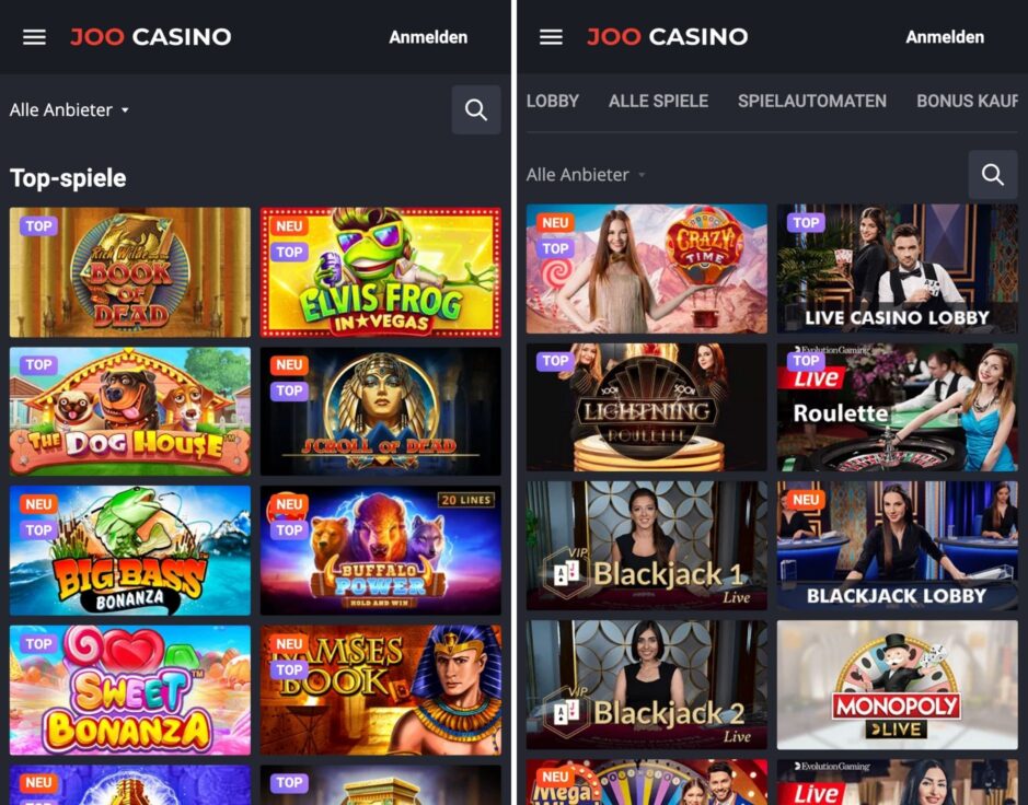 Mobil Joo Casino