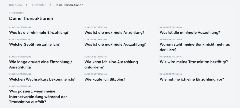 Bitcasino-Hilfecenter-Ein-Auszahlungen-Antworten