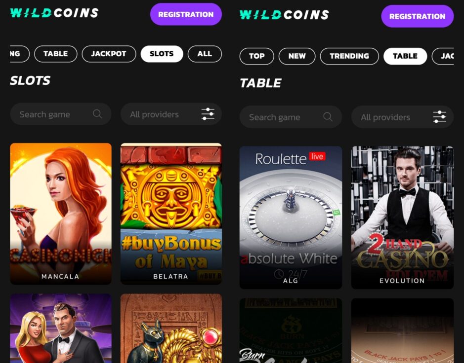 Wildcoin Casino Mobil