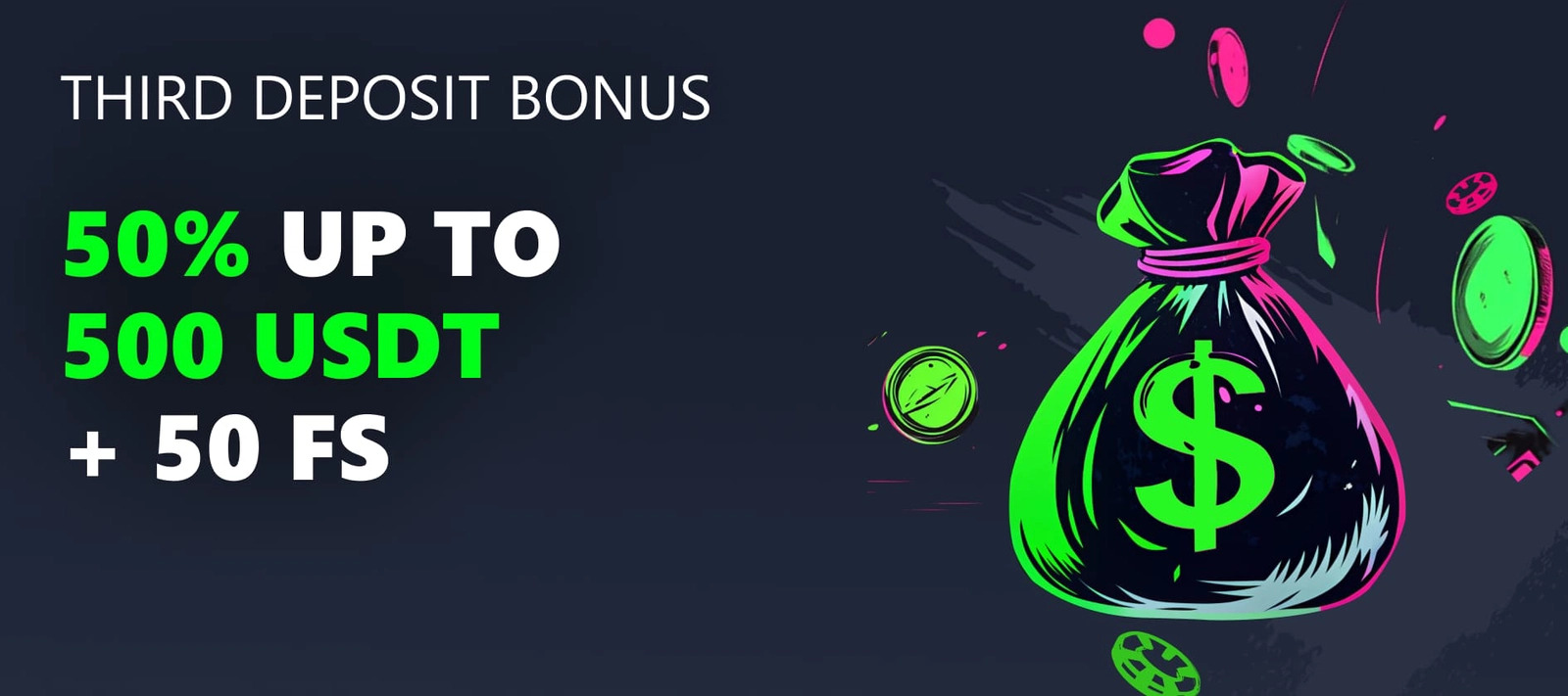 bets.io third deposit bonus screenshot