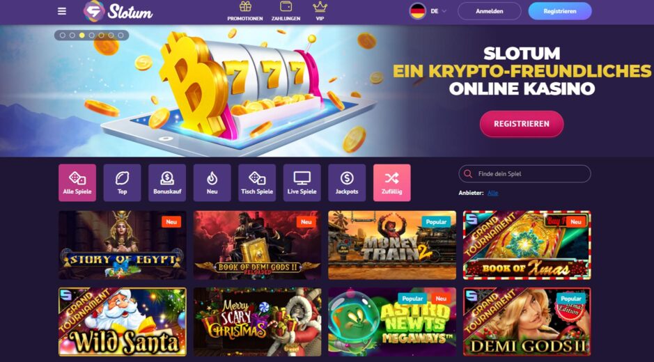 Slotum Casino Lobby Slotum Casino Lobby