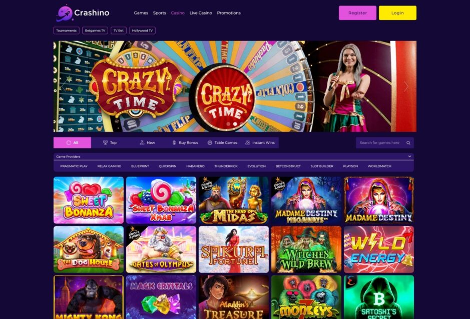 Spielauswahl Crashino Online Casino