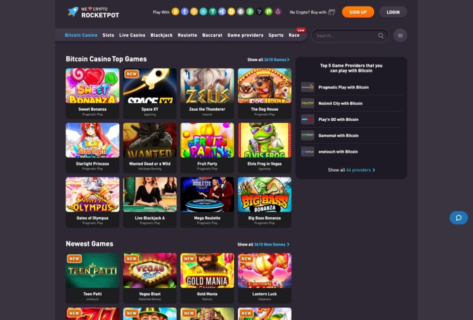 Spielangebot Rocketpot