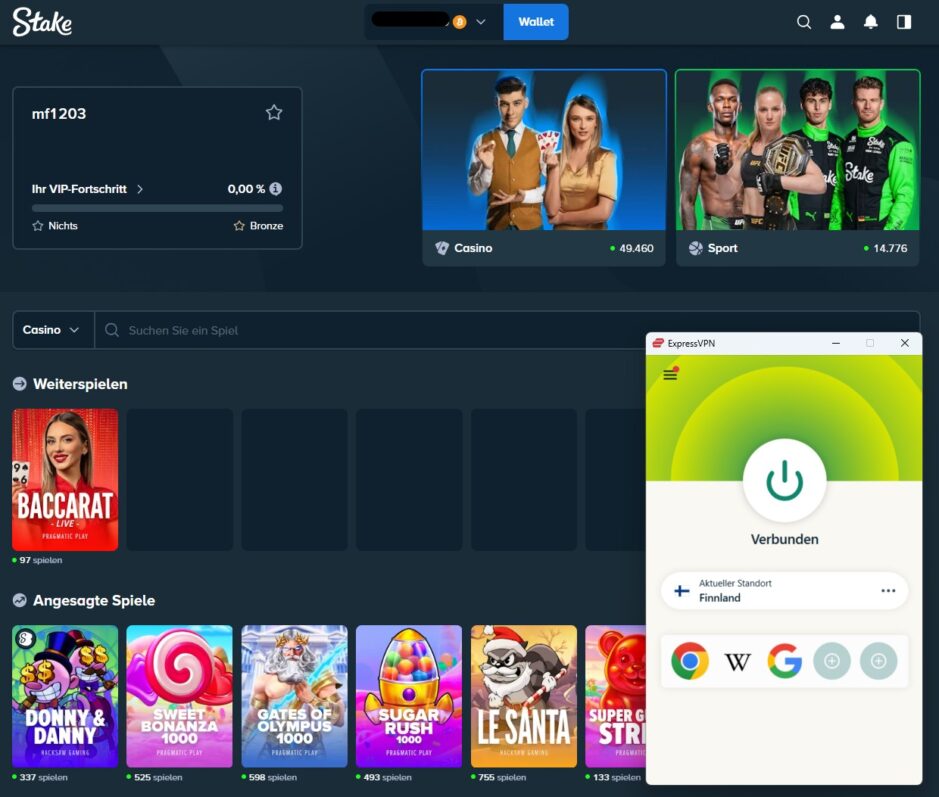 Stake mit VPN nutzen