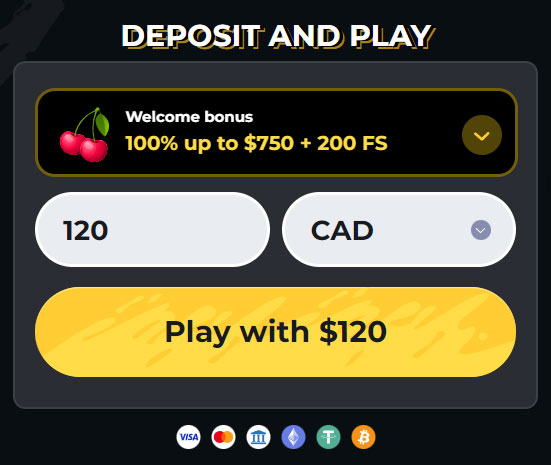 Boomerang Casino Canada Bonus