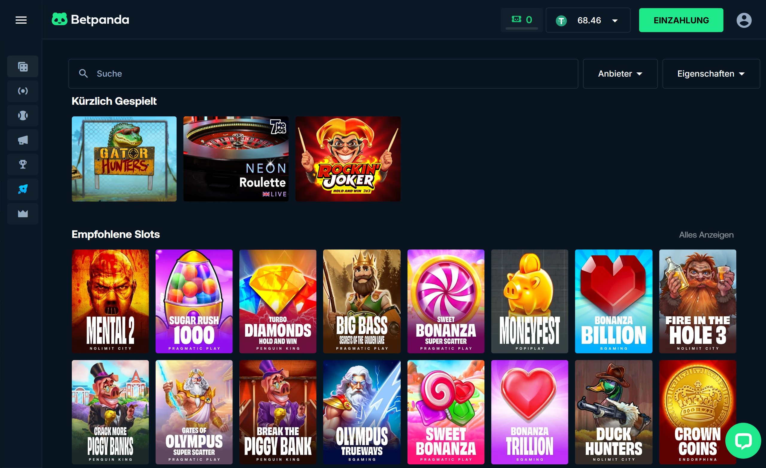 Betpanda Casino Erfahrungen screenshot