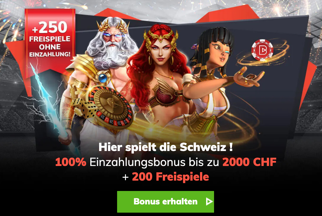 Neuer Bahigo Willkommensbonus für Schweizer Spieler: 100% bis zu CHF2'000+200 Freispiele. Vorab 250 Freispiele ohne Einzahlung. Getestet von kryptocasinos.com