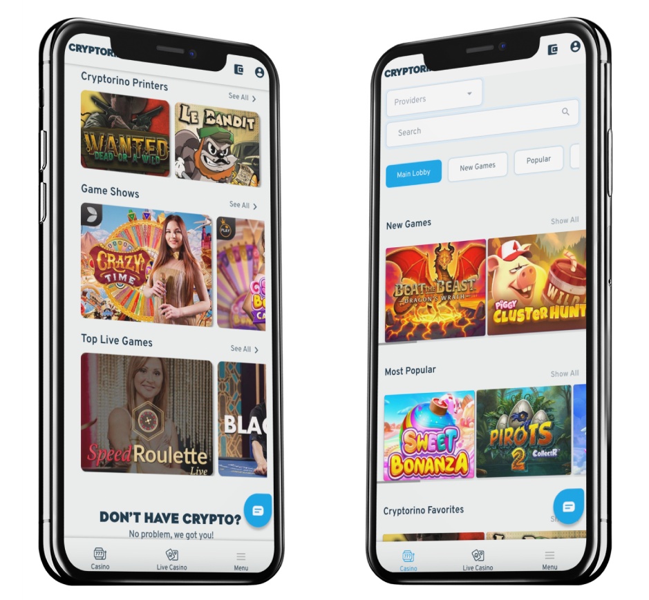 Cryptorino Mobiles Casino