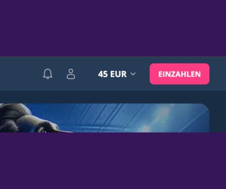 Das Bild zeigt die Einzahlung bei Platin: Zahlungseingang