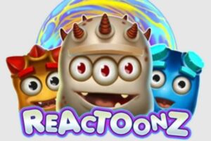 Logo of Reactoonz slot - tested by KryptoCasinos.com