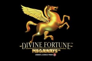 Logo of Divine Fortune Megaways - slot tested by KryptoCasinos.com