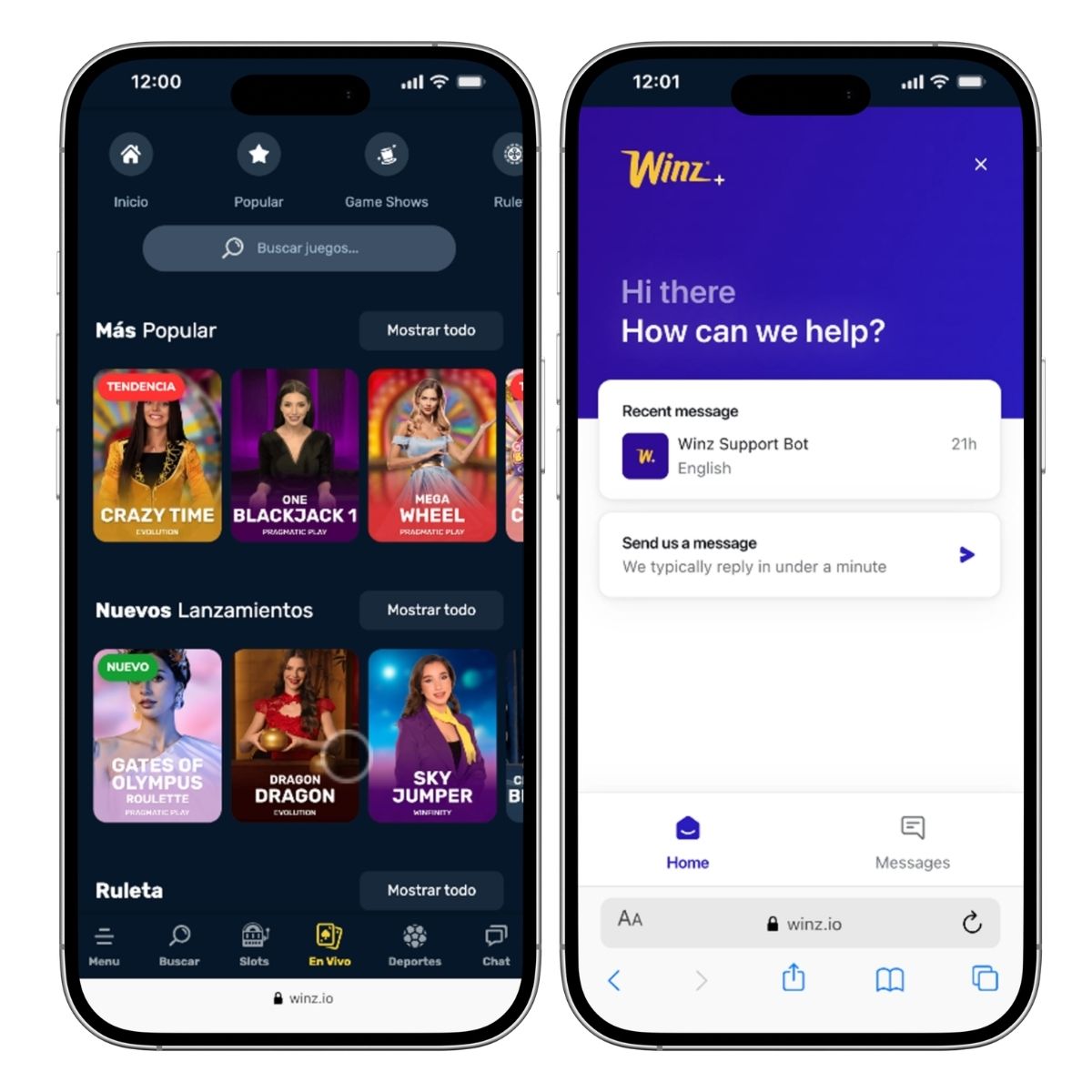 Winz Casino Erfahrungen screenshot