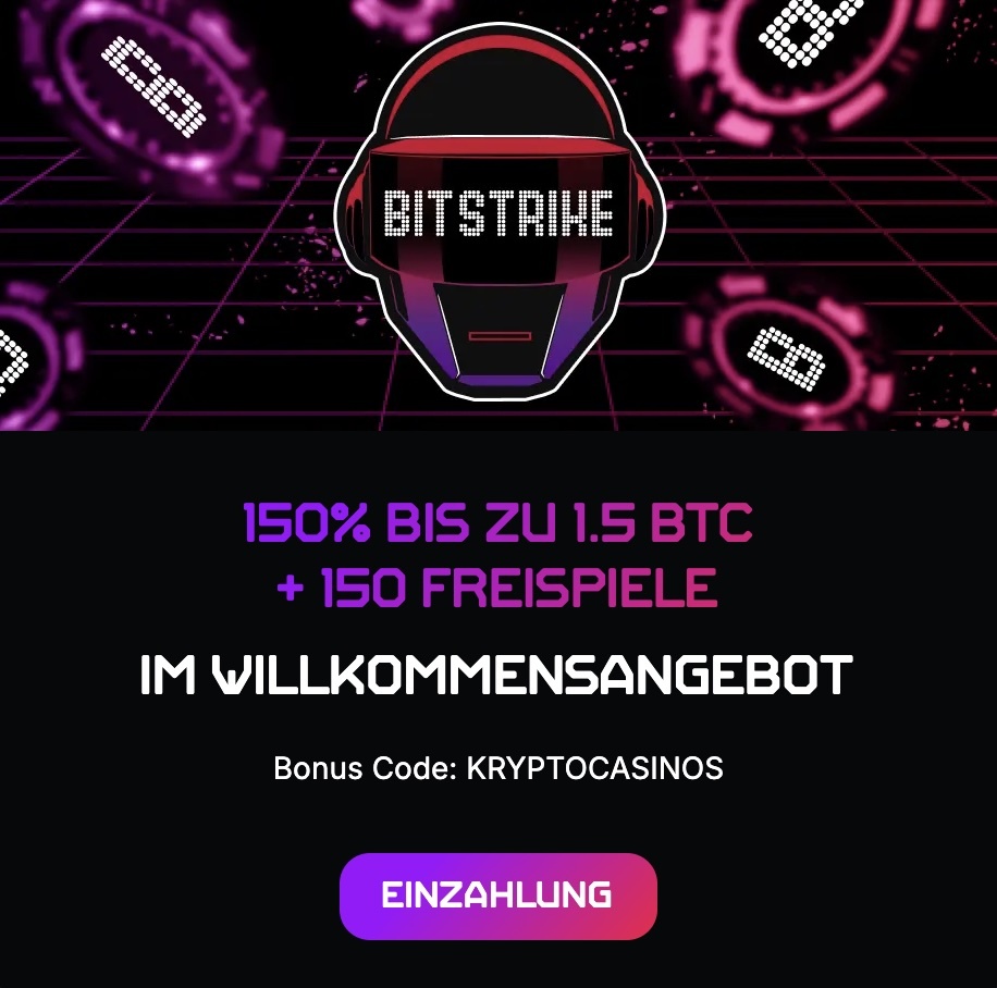 Neuer exklusiver Willkommensbonus für Schweizer kryptocasinos.com-Leser: 150% bis zu 1,5 BTC + 150 Freispiele für die erste Einzahlung