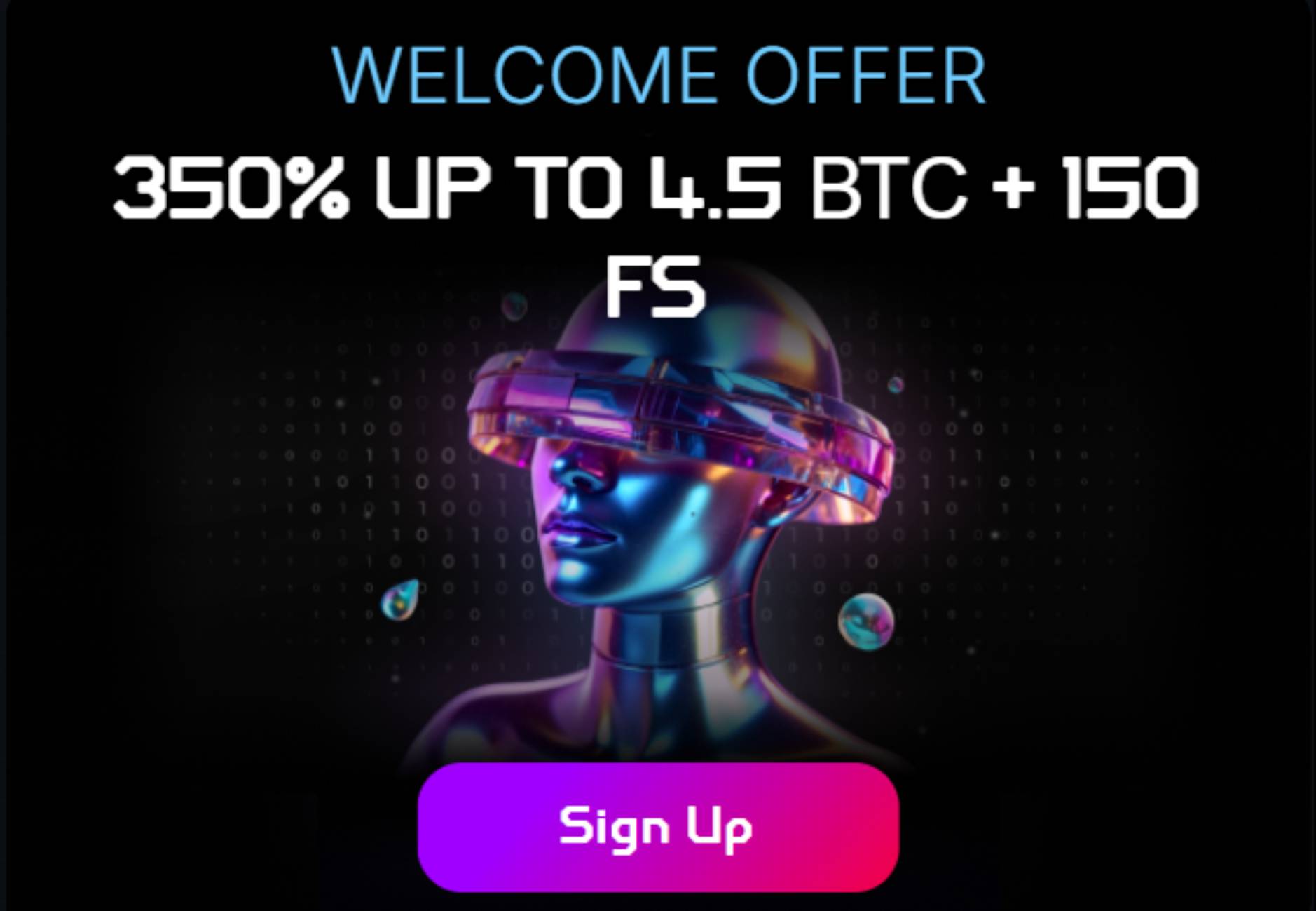 Bitstrike casino welcome bonus screenshot