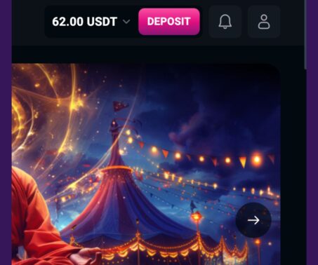 The image shows the deposit process at SpinsUp: Money arrived in account