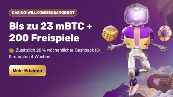 Aktueller Playbet Casino Willkommensbonus - getestet von KryptoCasinos.com