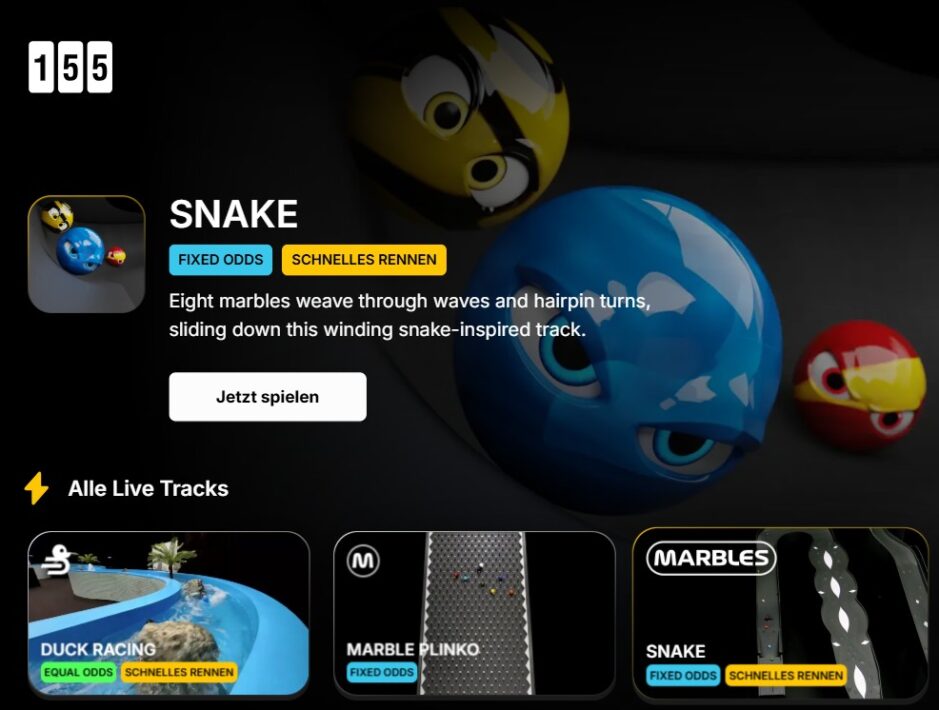 Bei Empire.io findet man in der Lobby des Spielherstellers Marbles verschiedene Murmelrennen zur Auswahl.