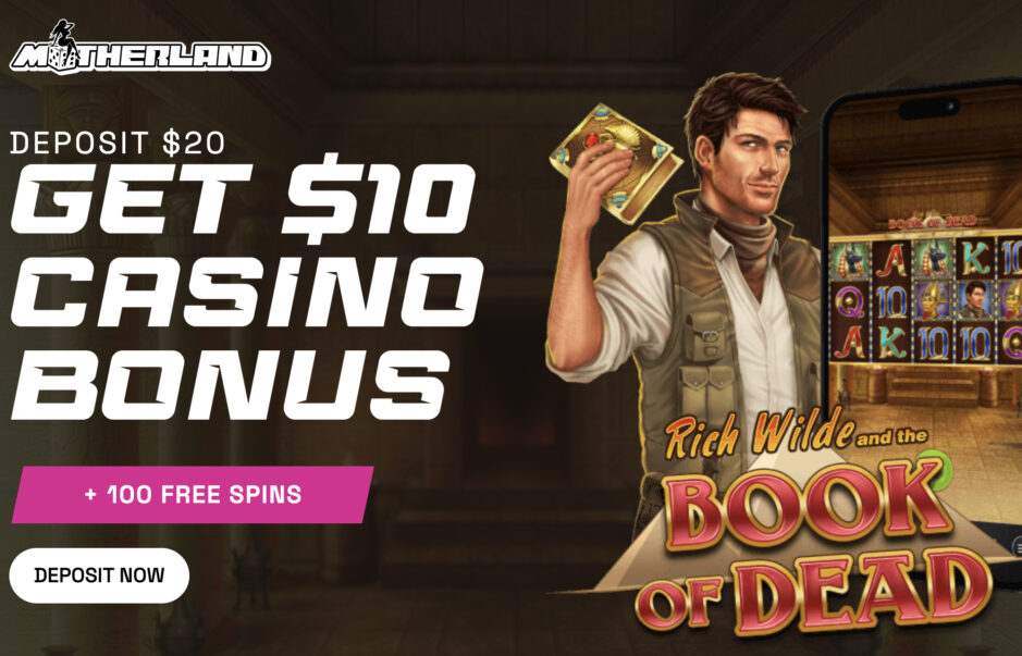 Exklusiver Motherland Casino Bonus für Spieler von KryptoCasinos.com
