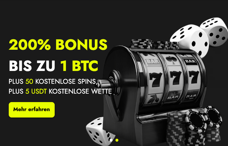 Willkommensbonus Telbet - Screenshot aus dem Casinotest von kryptocasinos.com