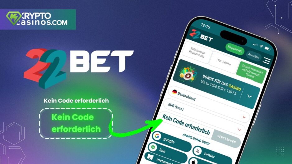 Der 22bet Bonus Code für Spieler aus Deutschland, getestet von KryptoCasinos.com