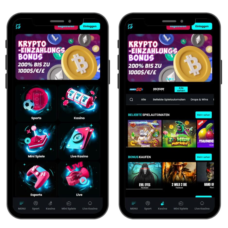 Die mobile Version von Cosmobet ist nutzerfreundlich und lädt schnell.