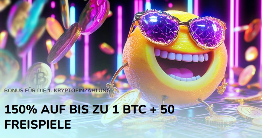 Das Krypto-Willkommenspaket von FatFruit gilt für die ersten beiden Einzahlungen mit Kryptowährung.