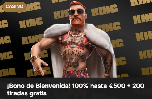 Con el bono de bienvenida de MrPunter, recibirás hasta 500 euros y 200 tiradas gratis.