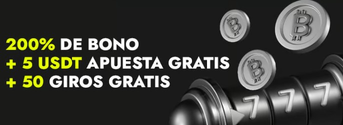 Con el bono de Telbet, recibes hasta 1 BTC por tu primer depósito y además, 50 tiradas gratis y una apuesta gratuita de 5 USDT.