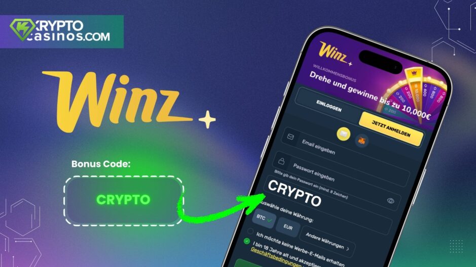 Der Winz io Bonus Code - getestet von KryptoCasinos.com