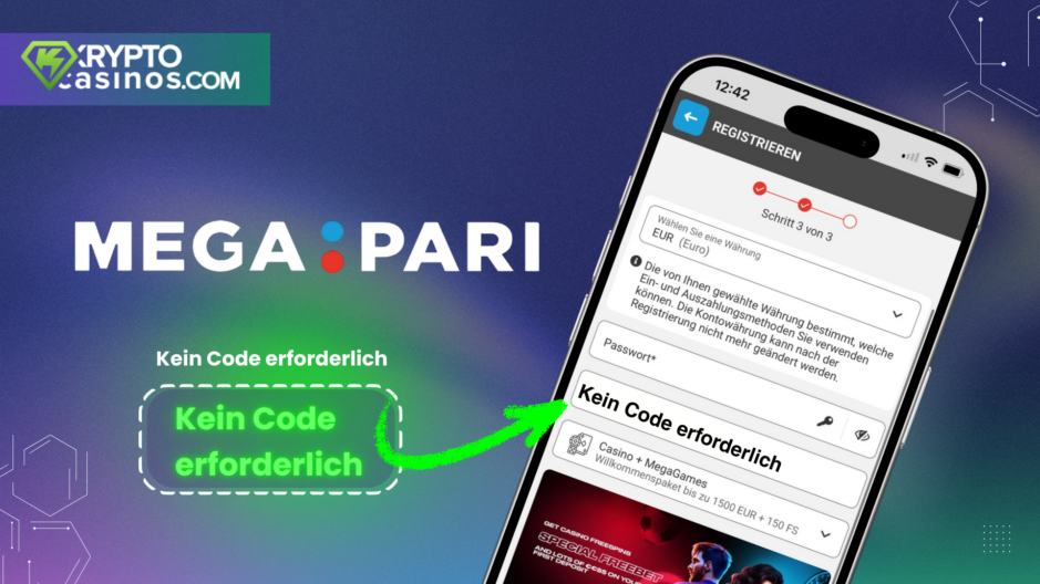 Megapari Promo Code für Spieler aus DE - getestet von KryptoCasinos.com