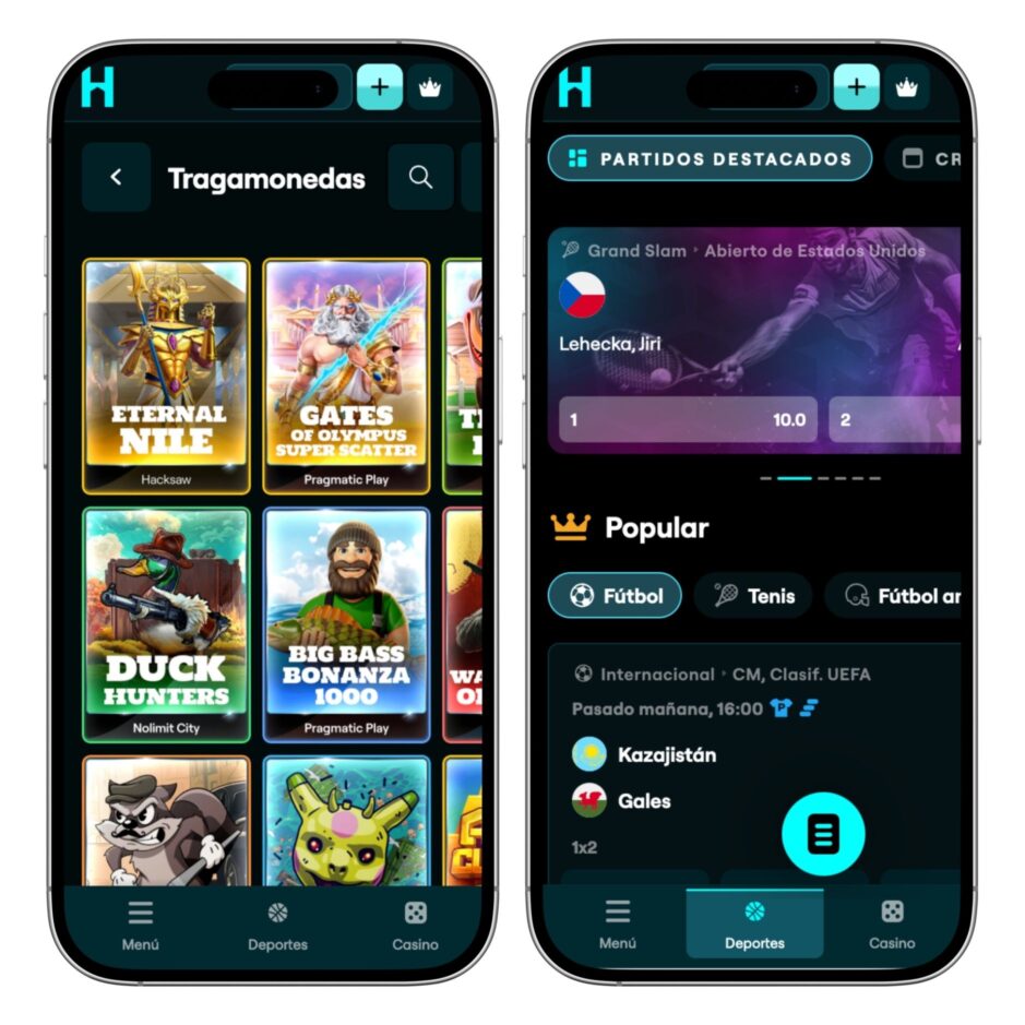 Representación visual de el modo responsive en el móvil.