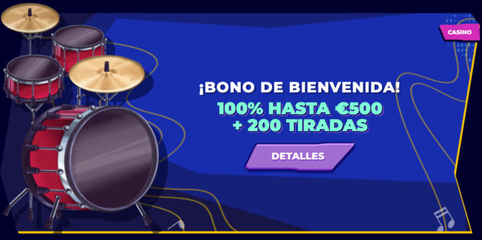 imagen del bono de bienvenida de Mr. Pacho Casino