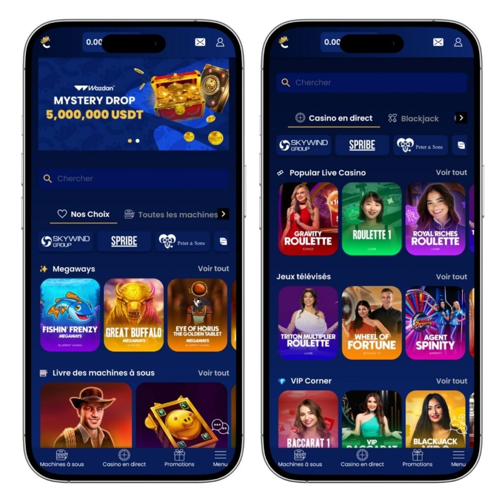 La version mobile de Coinkings