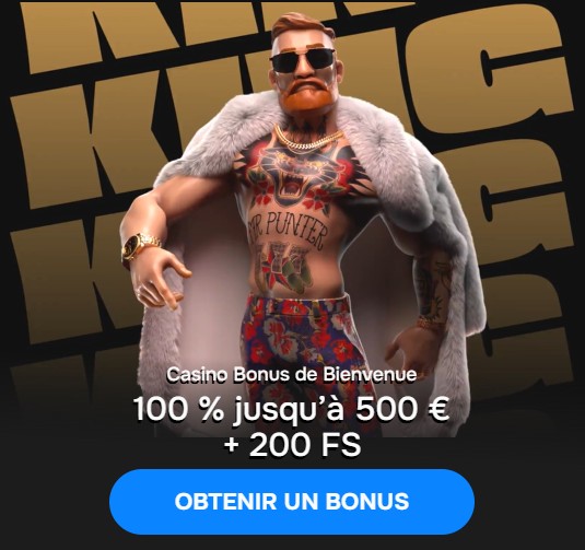 Avec le bonus de bienvenue de MrPunter, vous recevrez jusqu'à 500 euros et 200 tours gratuits pour votre premier dépôt.