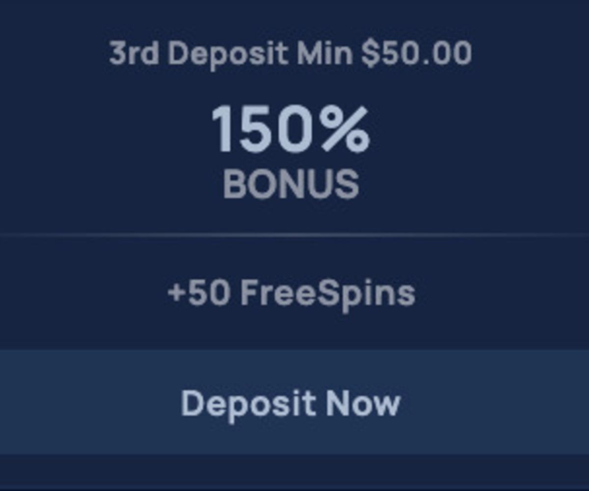 Bono de deposito de la promoción de bienvenida de Cybet de 150% y 50 giros gratis