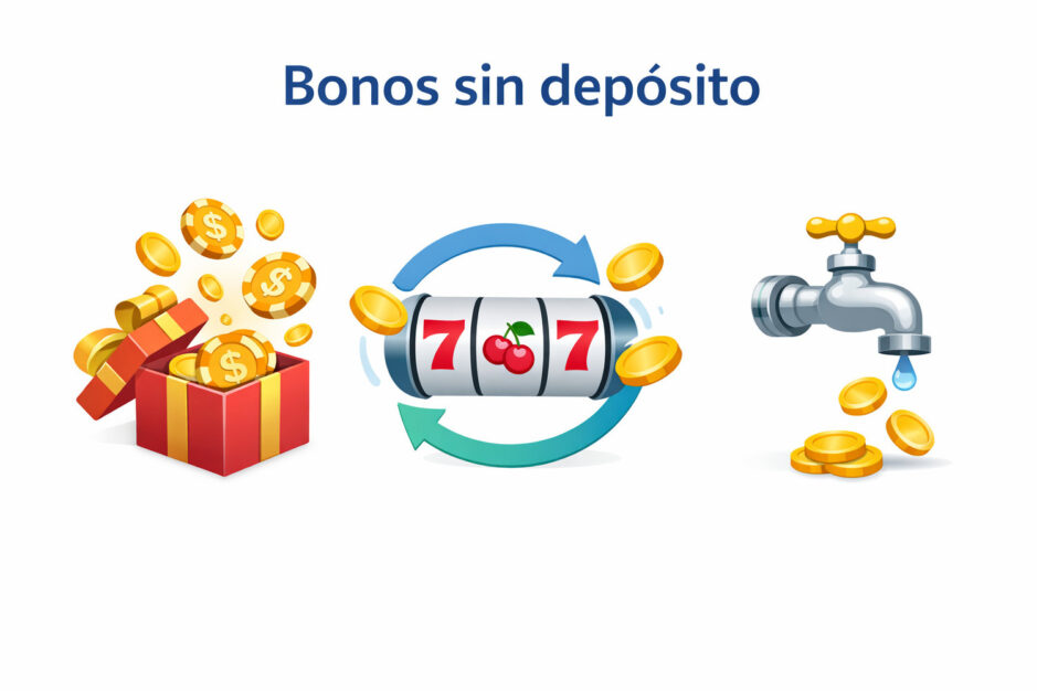 Imagen sobre bonos sin depósito en los que jugar al casino sin hacer inversión inicial.