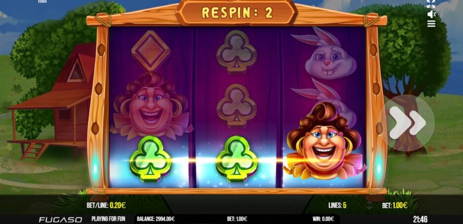 Screenshot vom kostenlosen Demospiel von Fat Mama’s Wheel (Fugaso)