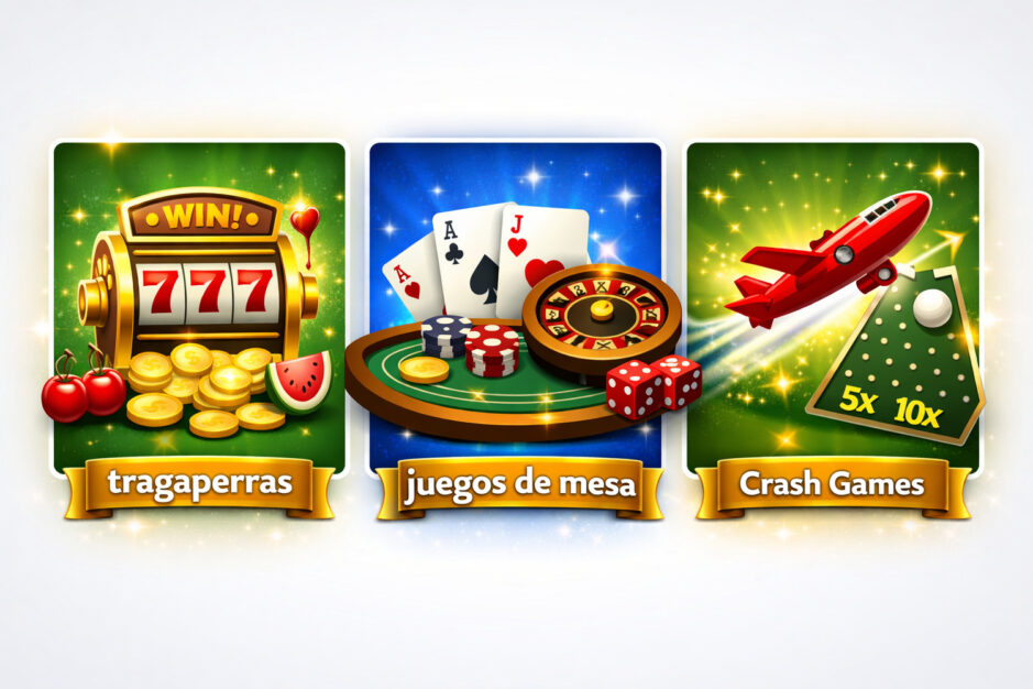 Principales juegos de casino donde poder utilizar el bono sin depósito. Puedes ser desde tragaperras, hasta juegos de mesa y juegos crash.