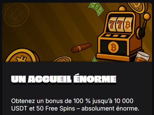 Bonus de bienvenue du casino Slotsdon