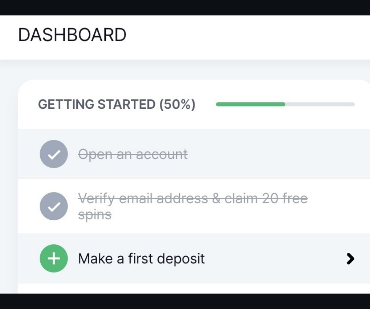 Das Bild zeigt den Registrierungsprozess bei BitStarz inkl. der Free Spins