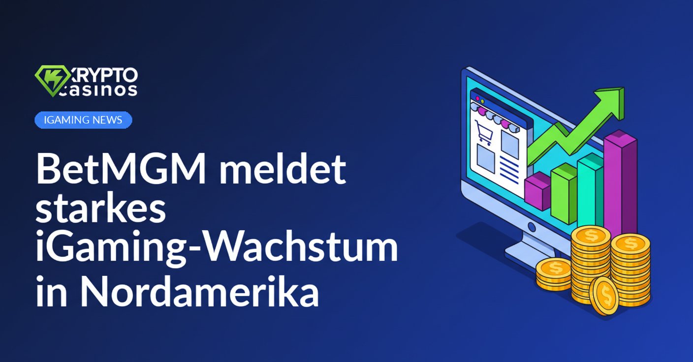 Desktop-Bildschirm mit Online-Shop, aufsteigendem Balkendiagramm und gestapelten goldenen Münzen im Vordergrund.