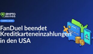 Smartphone mit FanDuel-App auf Bildschirm, daneben Kreditkarte auf hellem Hintergrund gelegt.