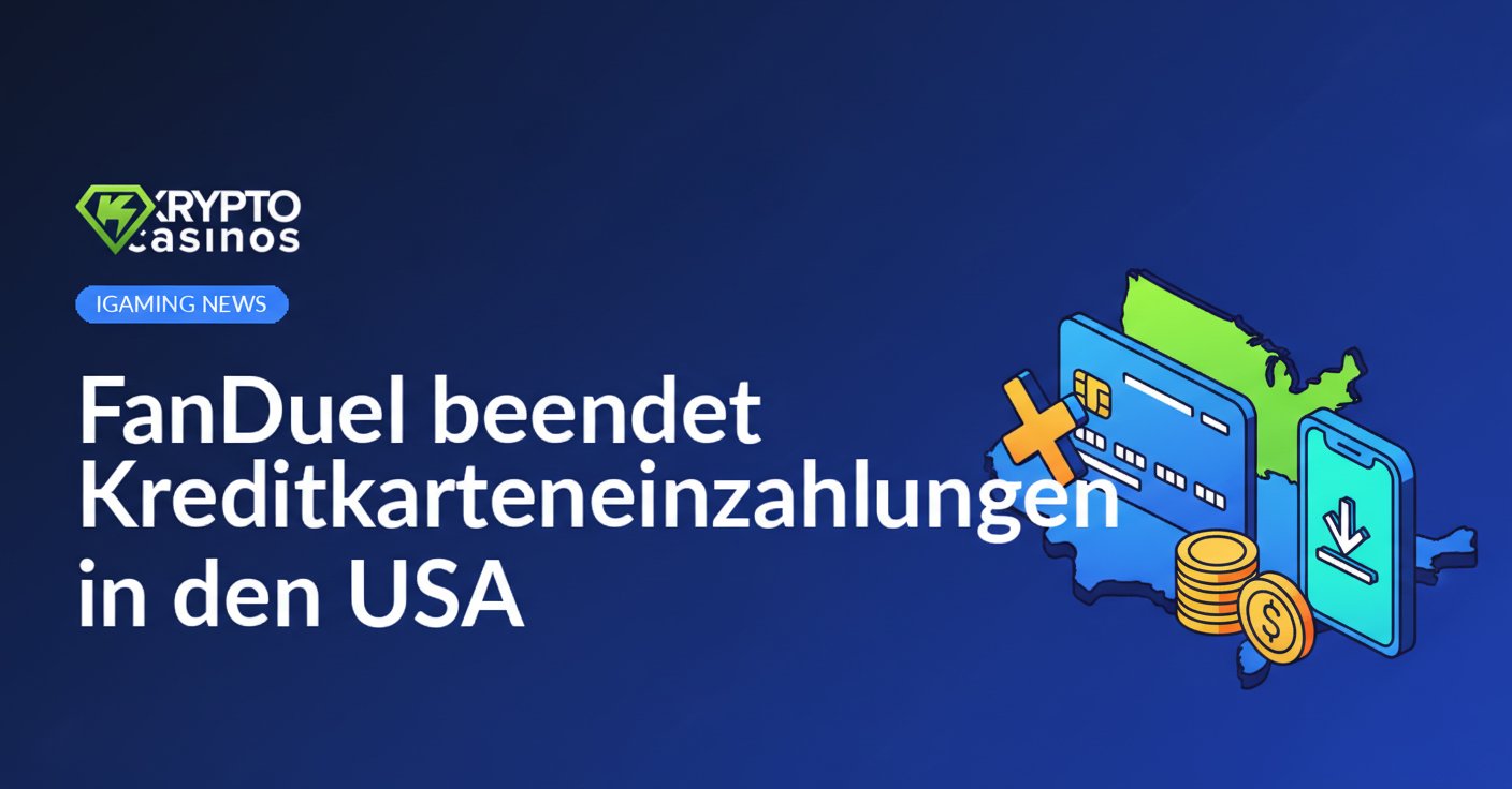 Smartphone mit FanDuel-App auf Bildschirm, daneben Kreditkarte auf hellem Hintergrund gelegt.