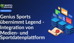 Dokument mit rotem Siegel vor mehreren Medienbildschirmen und Reihen von Server Racks in dunklem Raum.