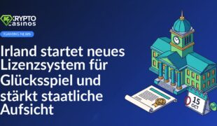 Regierungsgebäude im Hintergrund, ein offizielles Lizenzdokument mit rotem Siegel und ein markierter Kalenderblatt-Tag.